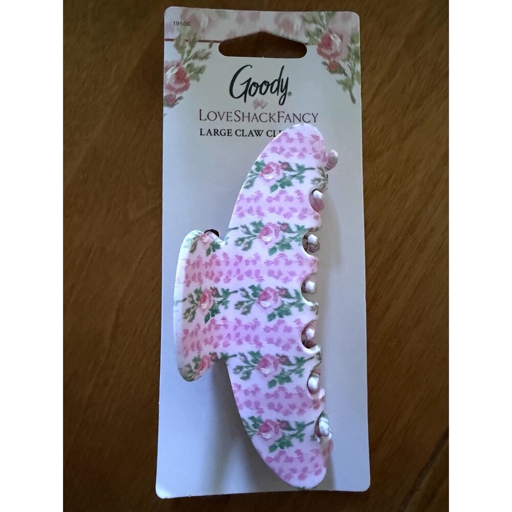 LoveShackFancy x Target Goody Blooming Heirloom Pink Large Claw Clip NEW - Picture 1 of 1